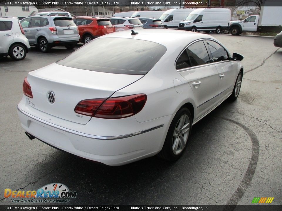 2013 Volkswagen CC Sport Plus Candy White / Desert Beige/Black Photo #4