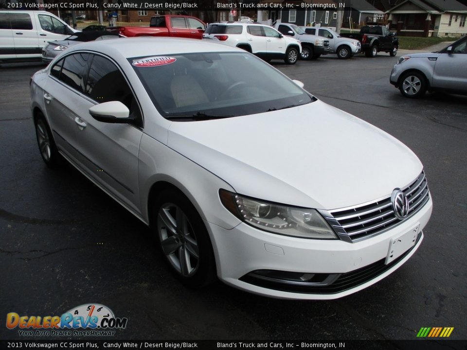 2013 Volkswagen CC Sport Plus Candy White / Desert Beige/Black Photo #5