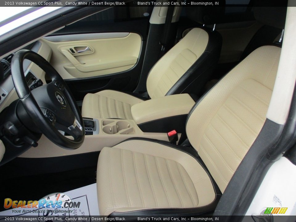 2013 Volkswagen CC Sport Plus Candy White / Desert Beige/Black Photo #7