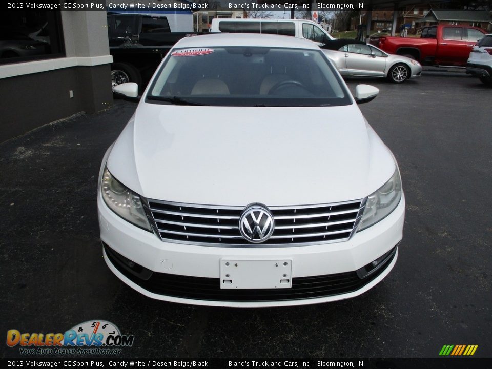 2013 Volkswagen CC Sport Plus Candy White / Desert Beige/Black Photo #20