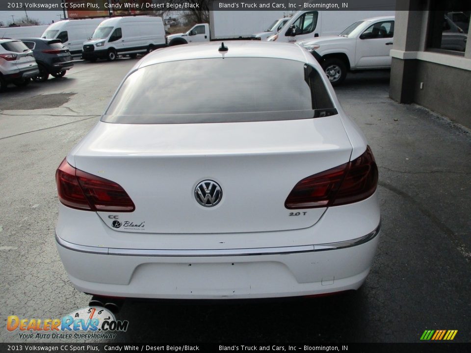 2013 Volkswagen CC Sport Plus Candy White / Desert Beige/Black Photo #21