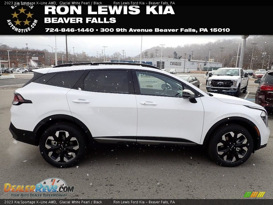 2023 Kia Sportage X-Line AWD Glacial White Pearl / Black Photo #1