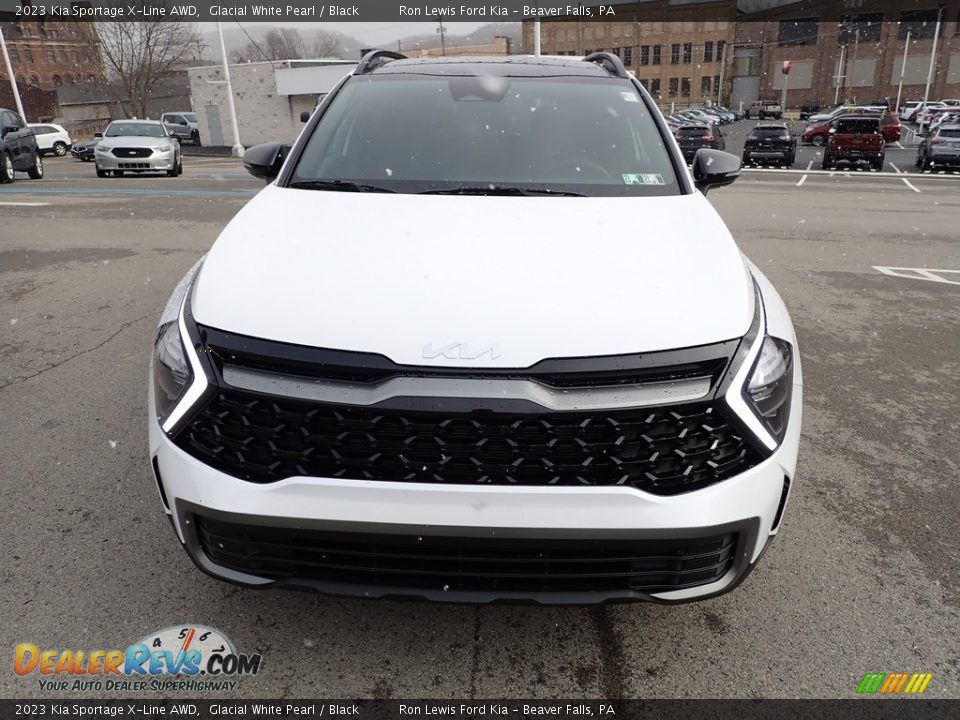2023 Kia Sportage X-Line AWD Glacial White Pearl / Black Photo #3