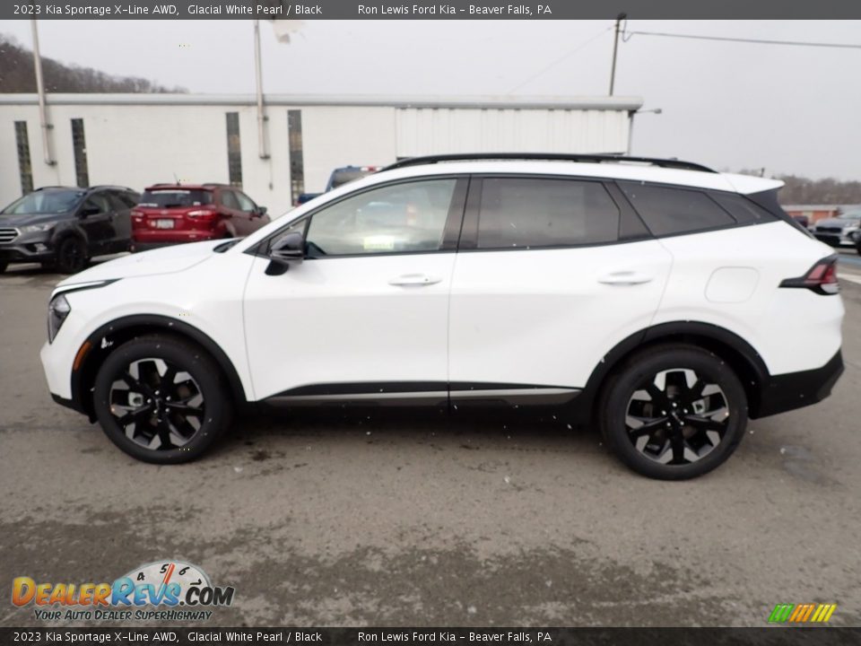 2023 Kia Sportage X-Line AWD Glacial White Pearl / Black Photo #5