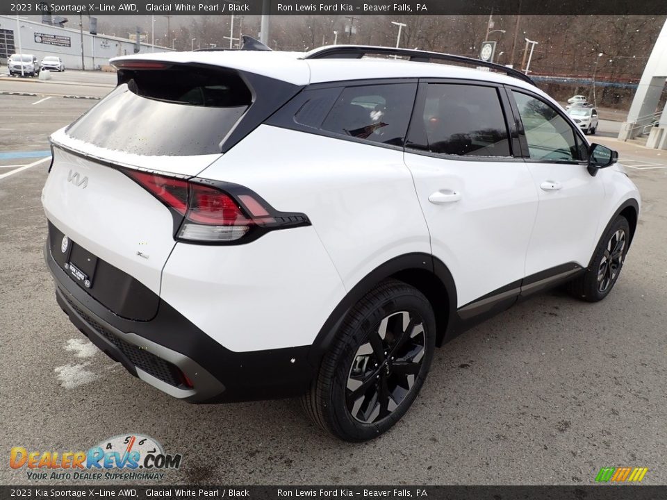 2023 Kia Sportage X-Line AWD Glacial White Pearl / Black Photo #8