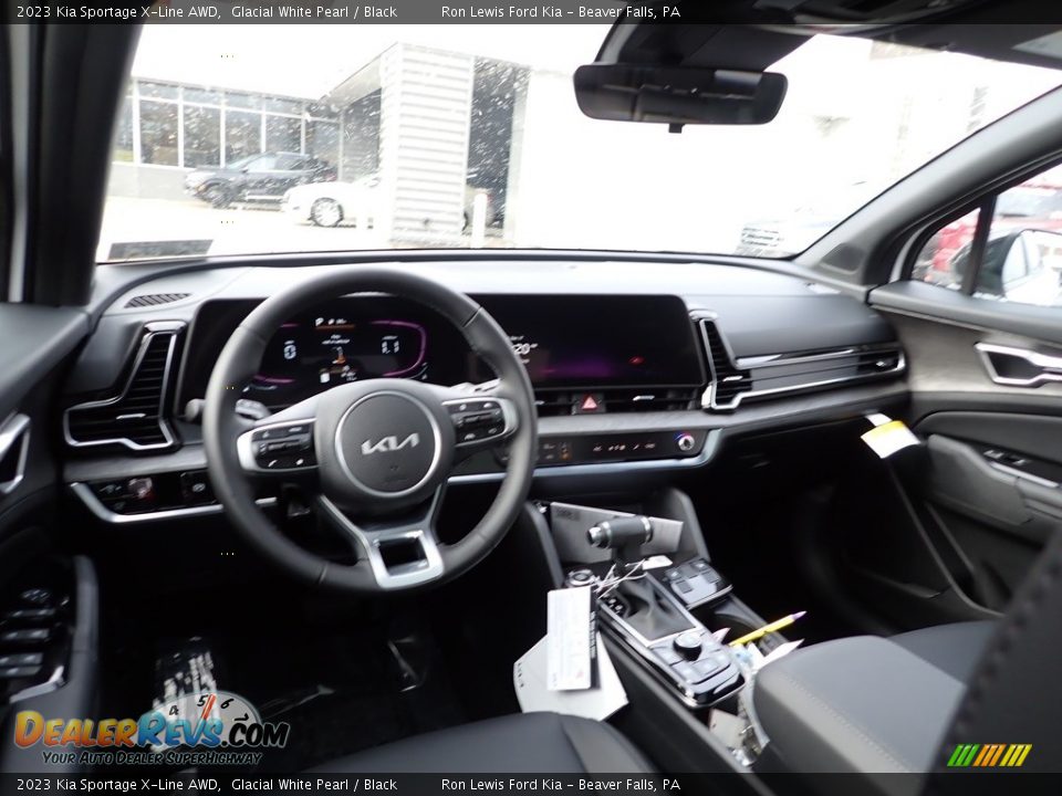 2023 Kia Sportage X-Line AWD Glacial White Pearl / Black Photo #13