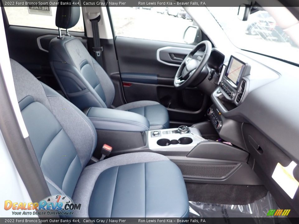 2022 Ford Bronco Sport Outer Banks 4x4 Cactus Gray / Navy Pier Photo #11