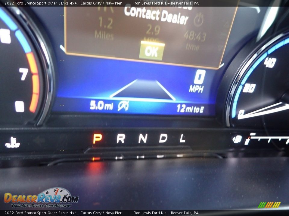 2022 Ford Bronco Sport Outer Banks 4x4 Cactus Gray / Navy Pier Photo #17