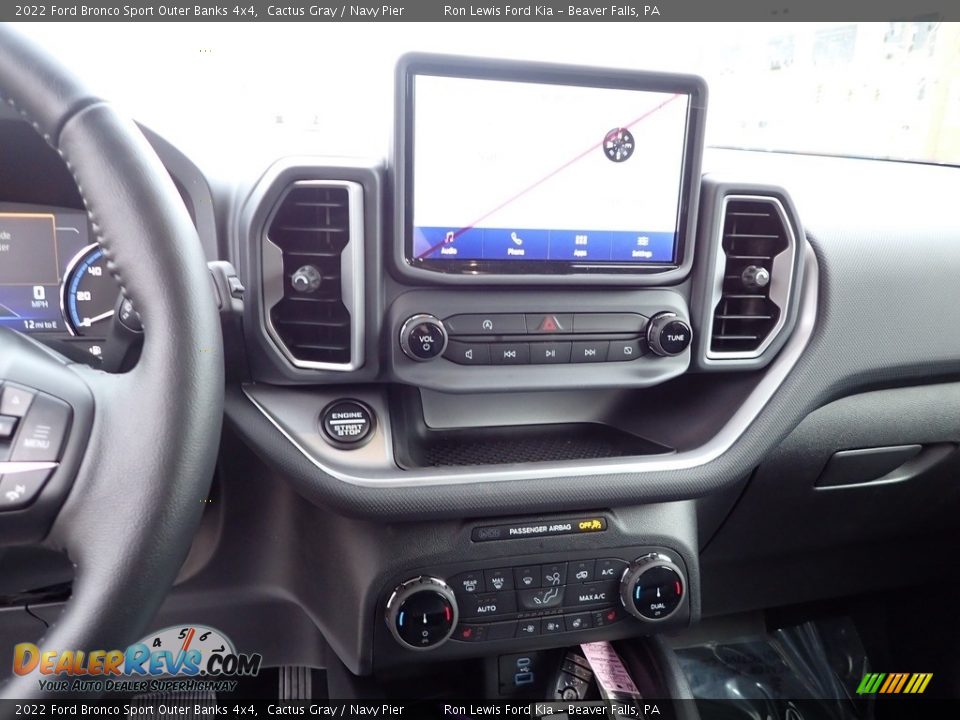 2022 Ford Bronco Sport Outer Banks 4x4 Cactus Gray / Navy Pier Photo #18