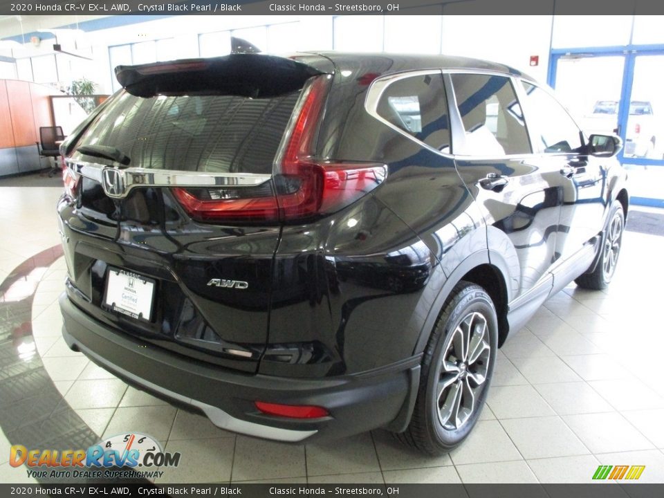 2020 Honda CR-V EX-L AWD Crystal Black Pearl / Black Photo #7