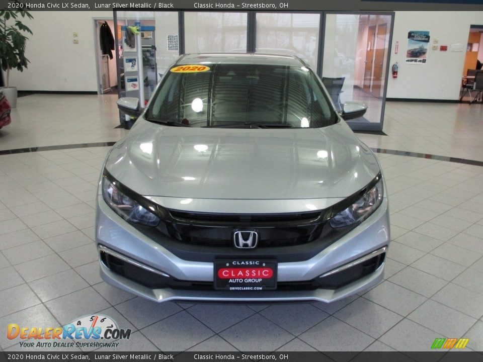 2020 Honda Civic LX Sedan Lunar Silver Metallic / Black Photo #2