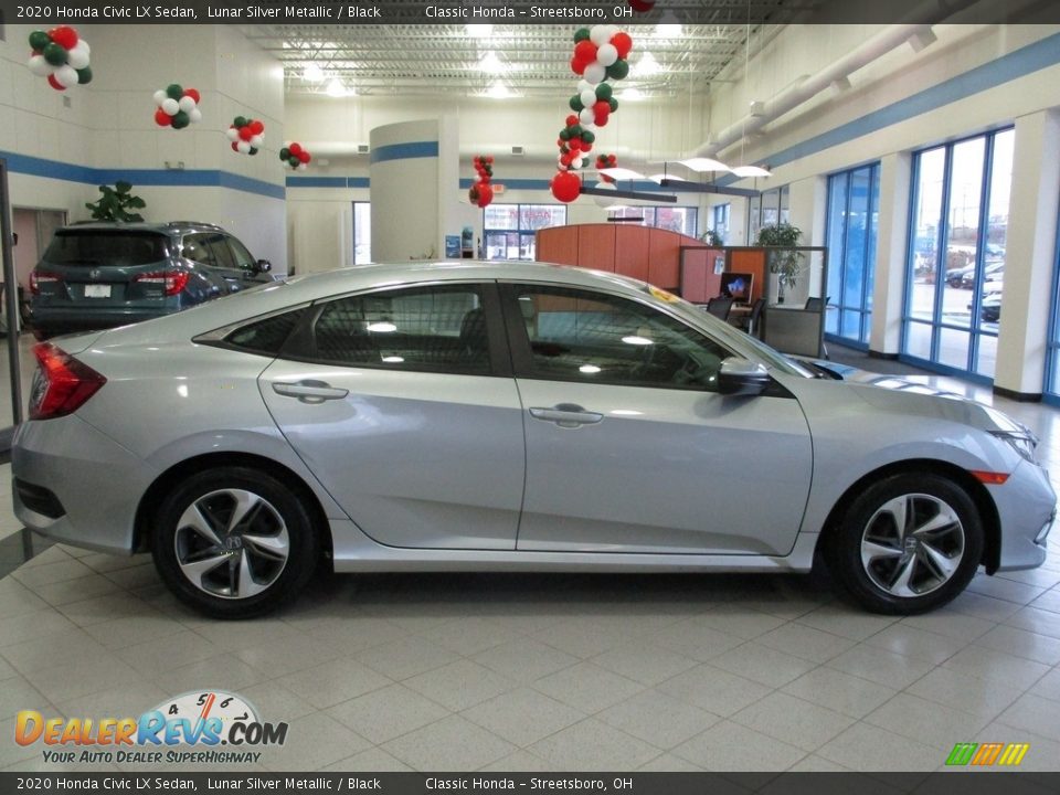 2020 Honda Civic LX Sedan Lunar Silver Metallic / Black Photo #5