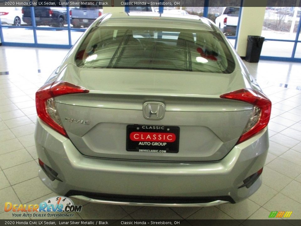 2020 Honda Civic LX Sedan Lunar Silver Metallic / Black Photo #8