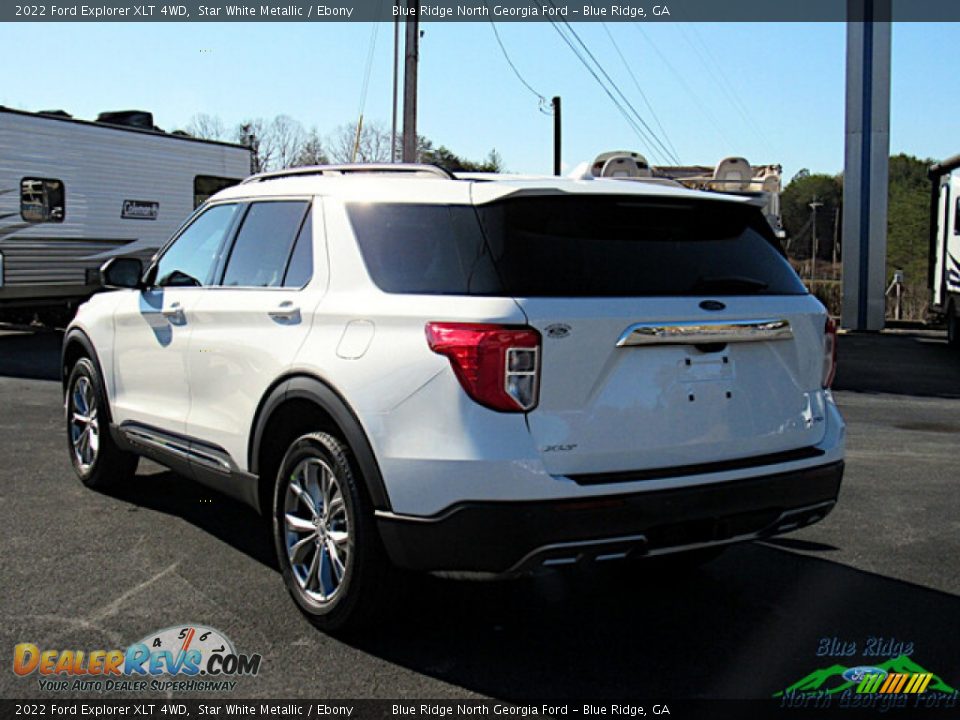 2022 Ford Explorer XLT 4WD Star White Metallic / Ebony Photo #3
