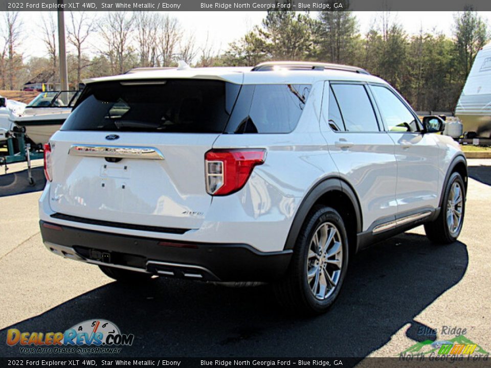 2022 Ford Explorer XLT 4WD Star White Metallic / Ebony Photo #5