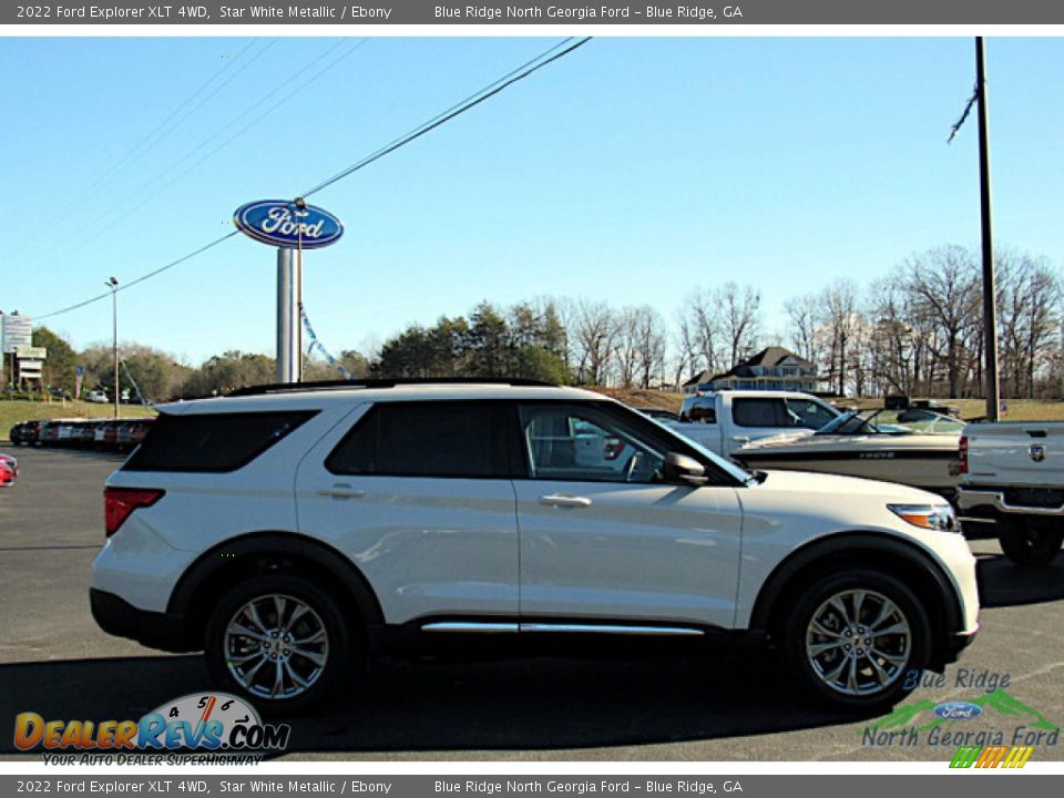 2022 Ford Explorer XLT 4WD Star White Metallic / Ebony Photo #6