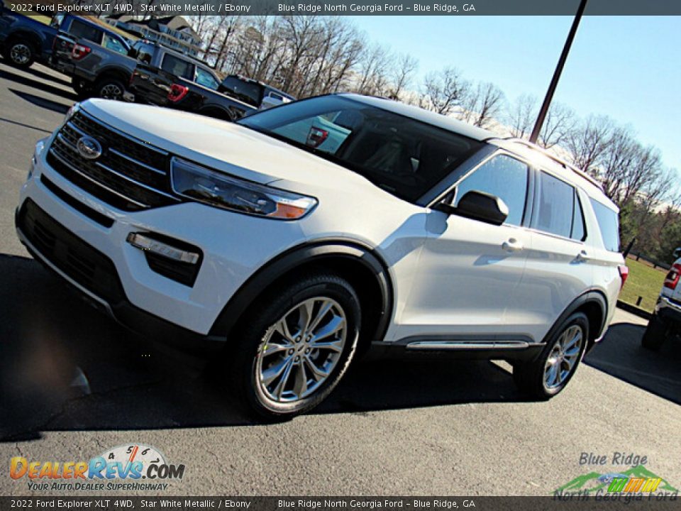 2022 Ford Explorer XLT 4WD Star White Metallic / Ebony Photo #27