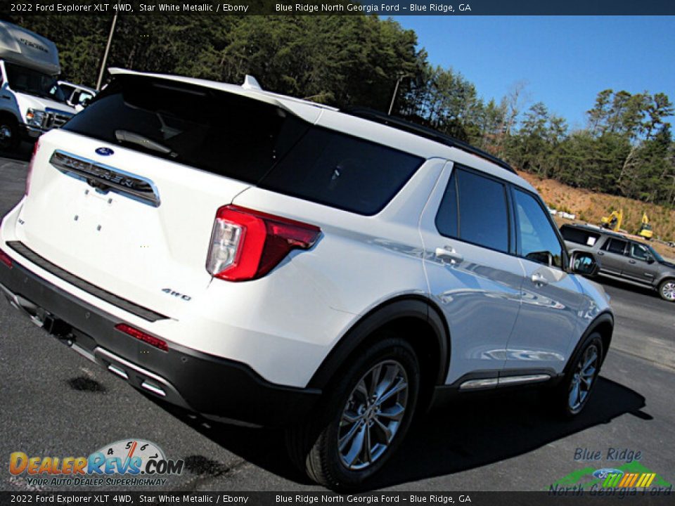 2022 Ford Explorer XLT 4WD Star White Metallic / Ebony Photo #29