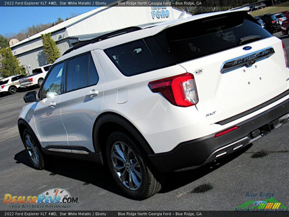 2022 Ford Explorer XLT 4WD Star White Metallic / Ebony Photo #30