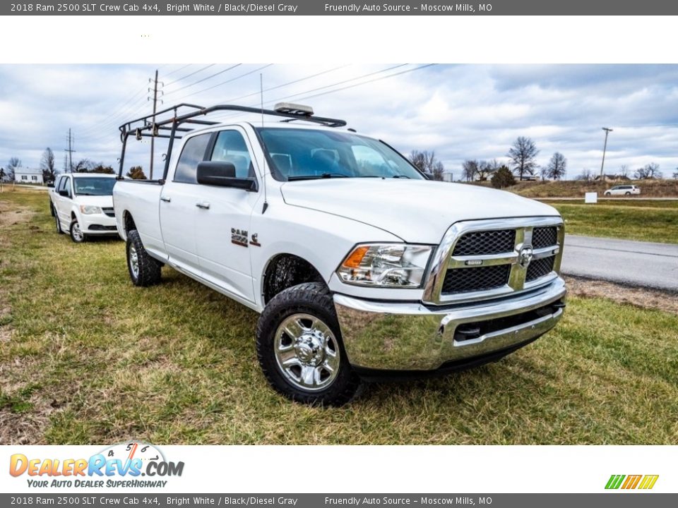 2018 Ram 2500 SLT Crew Cab 4x4 Bright White / Black/Diesel Gray Photo #1