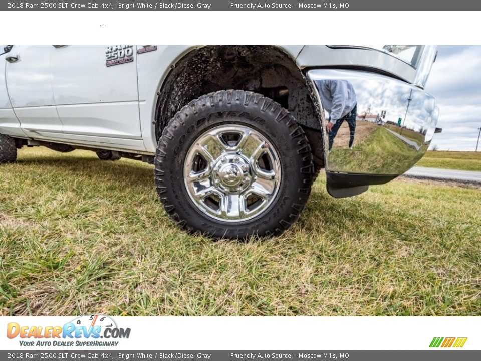 2018 Ram 2500 SLT Crew Cab 4x4 Bright White / Black/Diesel Gray Photo #2