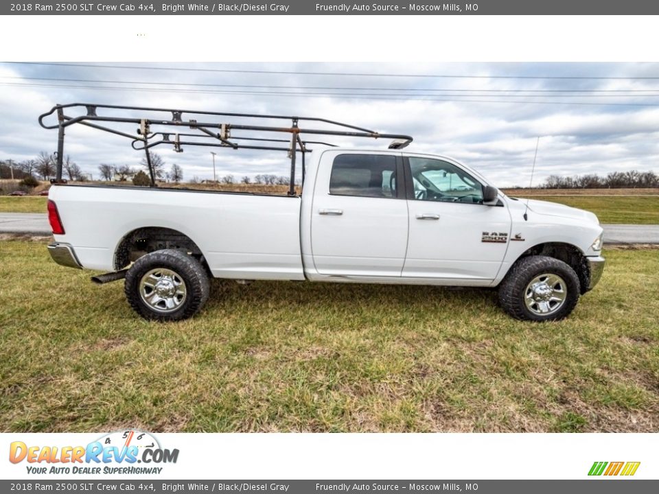 2018 Ram 2500 SLT Crew Cab 4x4 Bright White / Black/Diesel Gray Photo #3