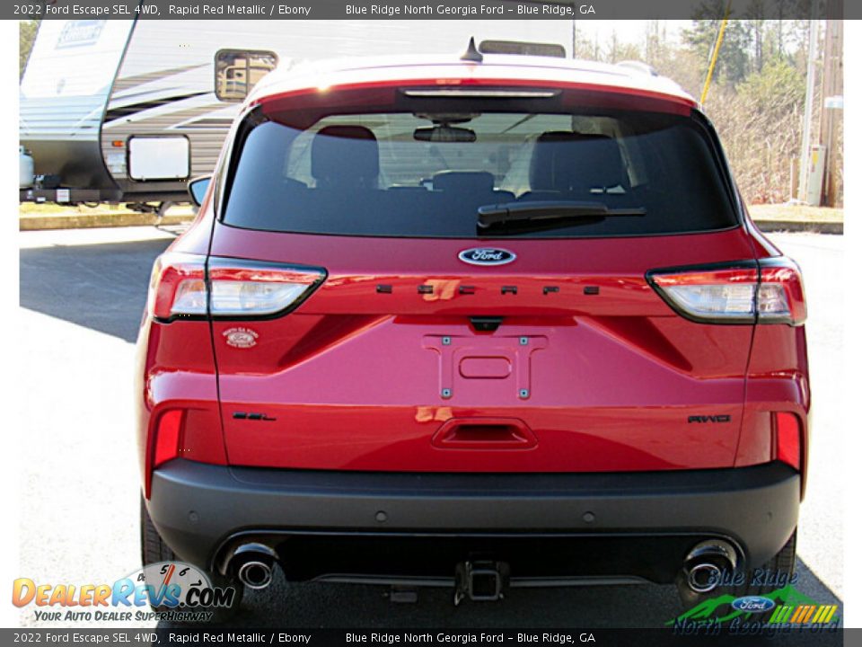 2022 Ford Escape SEL 4WD Rapid Red Metallic / Ebony Photo #4