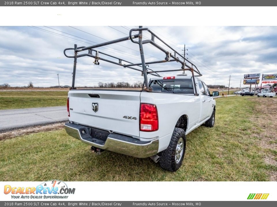 2018 Ram 2500 SLT Crew Cab 4x4 Bright White / Black/Diesel Gray Photo #4