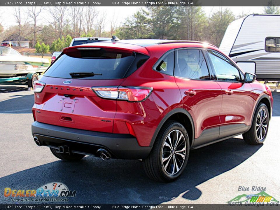 2022 Ford Escape SEL 4WD Rapid Red Metallic / Ebony Photo #5