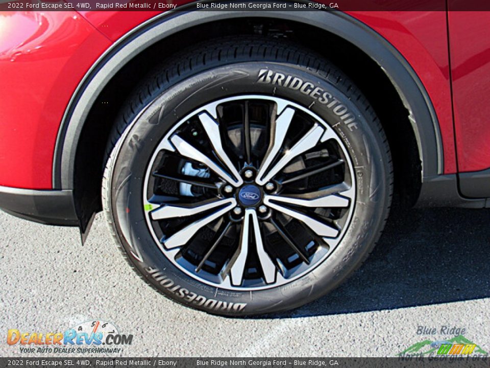 2022 Ford Escape SEL 4WD Rapid Red Metallic / Ebony Photo #9