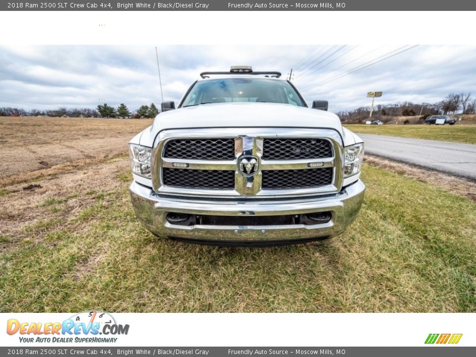 2018 Ram 2500 SLT Crew Cab 4x4 Bright White / Black/Diesel Gray Photo #9