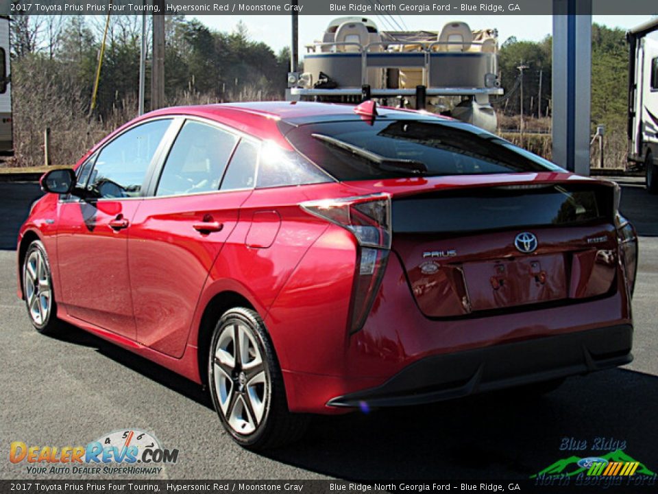 2017 Toyota Prius Prius Four Touring Hypersonic Red / Moonstone Gray Photo #3