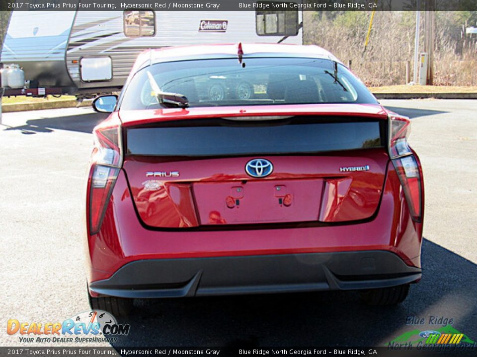 2017 Toyota Prius Prius Four Touring Hypersonic Red / Moonstone Gray Photo #4