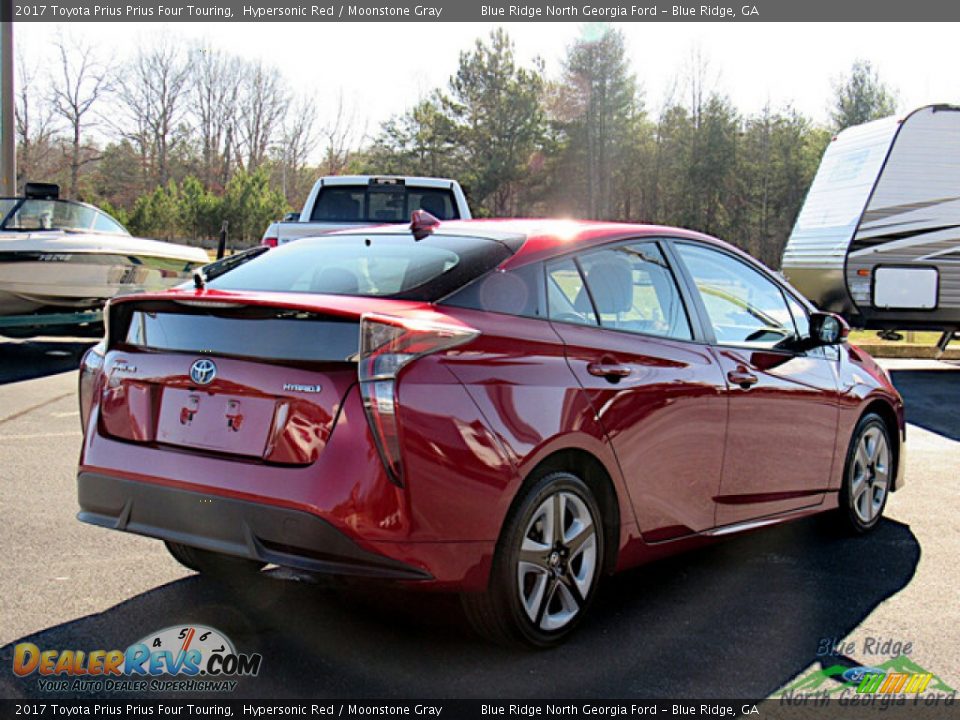 2017 Toyota Prius Prius Four Touring Hypersonic Red / Moonstone Gray Photo #5