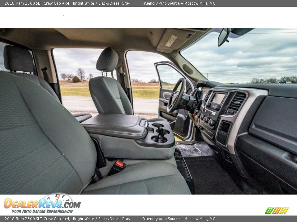 2018 Ram 2500 SLT Crew Cab 4x4 Bright White / Black/Diesel Gray Photo #24