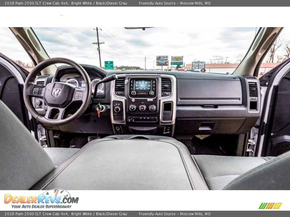 2018 Ram 2500 SLT Crew Cab 4x4 Bright White / Black/Diesel Gray Photo #26