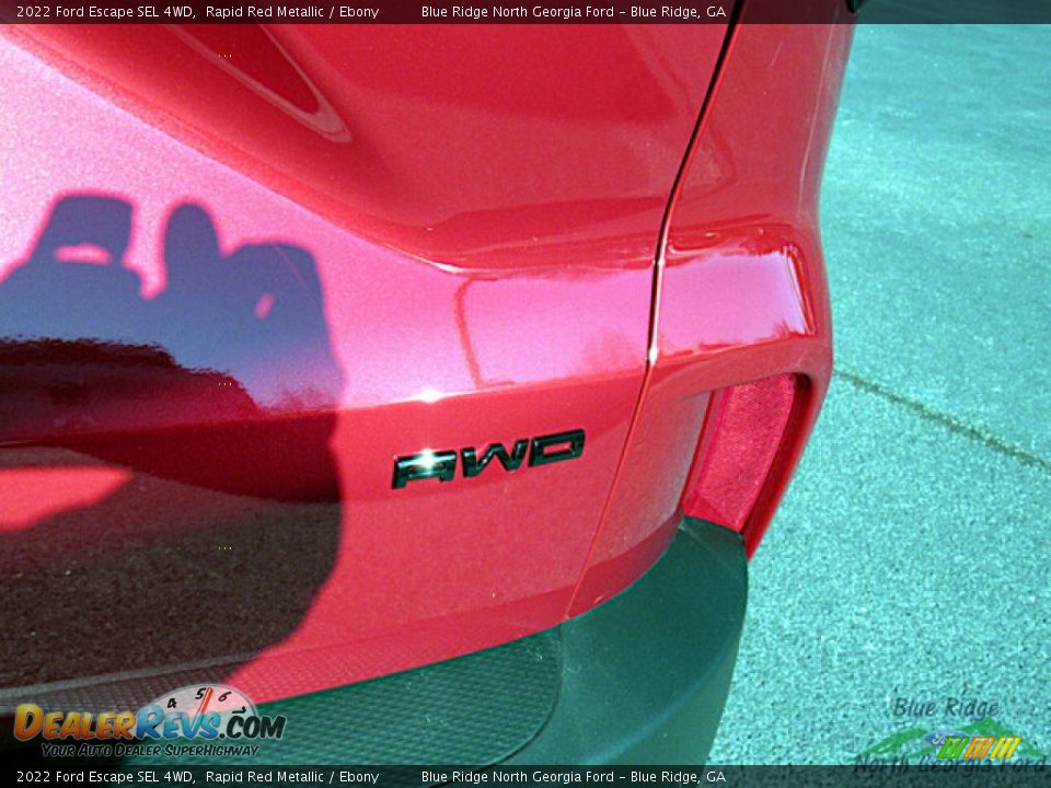 2022 Ford Escape SEL 4WD Rapid Red Metallic / Ebony Photo #30
