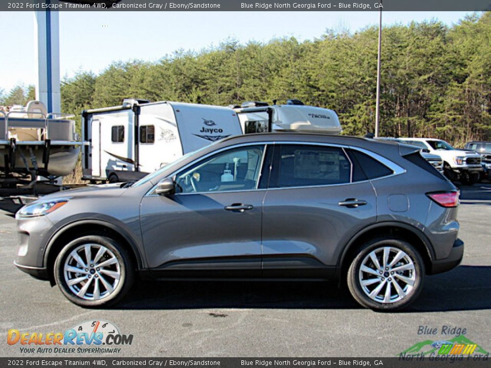 2022 Ford Escape Titanium 4WD Carbonized Gray / Ebony/Sandstone Photo #2