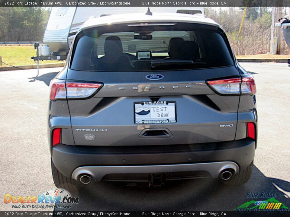 2022 Ford Escape Titanium 4WD Carbonized Gray / Ebony/Sandstone Photo #4