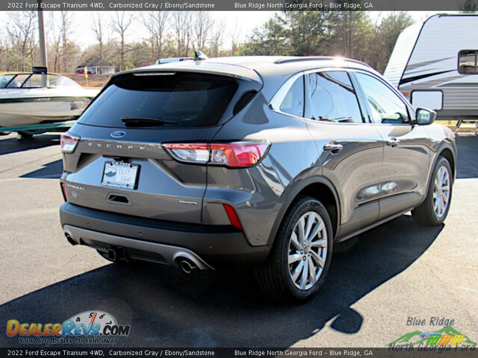 2022 Ford Escape Titanium 4WD Carbonized Gray / Ebony/Sandstone Photo #5