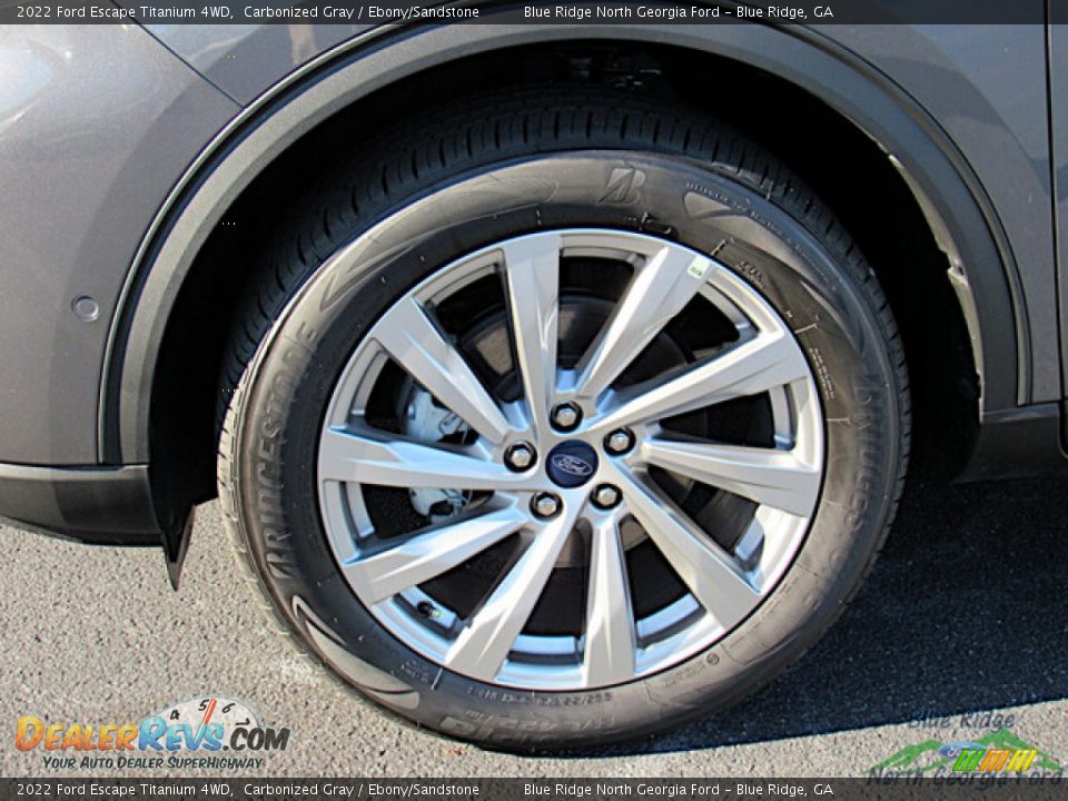 2022 Ford Escape Titanium 4WD Carbonized Gray / Ebony/Sandstone Photo #9
