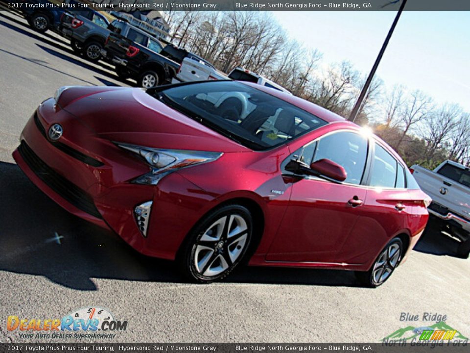 2017 Toyota Prius Prius Four Touring Hypersonic Red / Moonstone Gray Photo #24