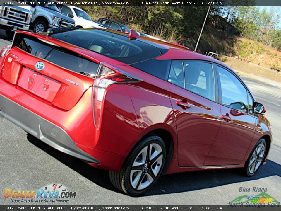 2017 Toyota Prius Prius Four Touring Hypersonic Red / Moonstone Gray Photo #26