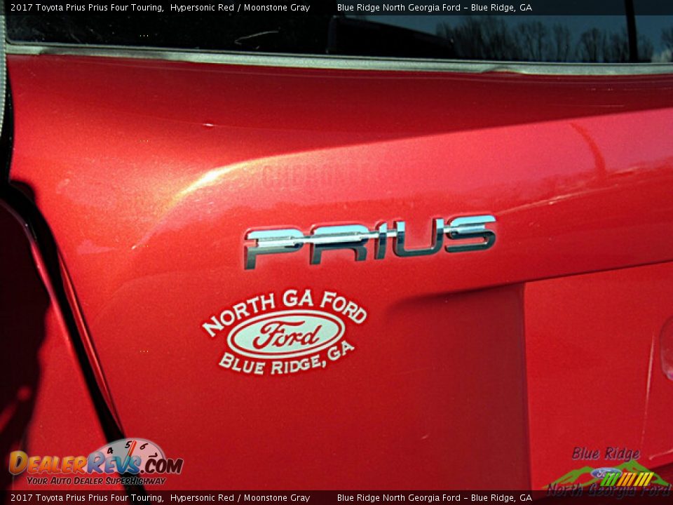 2017 Toyota Prius Prius Four Touring Hypersonic Red / Moonstone Gray Photo #28
