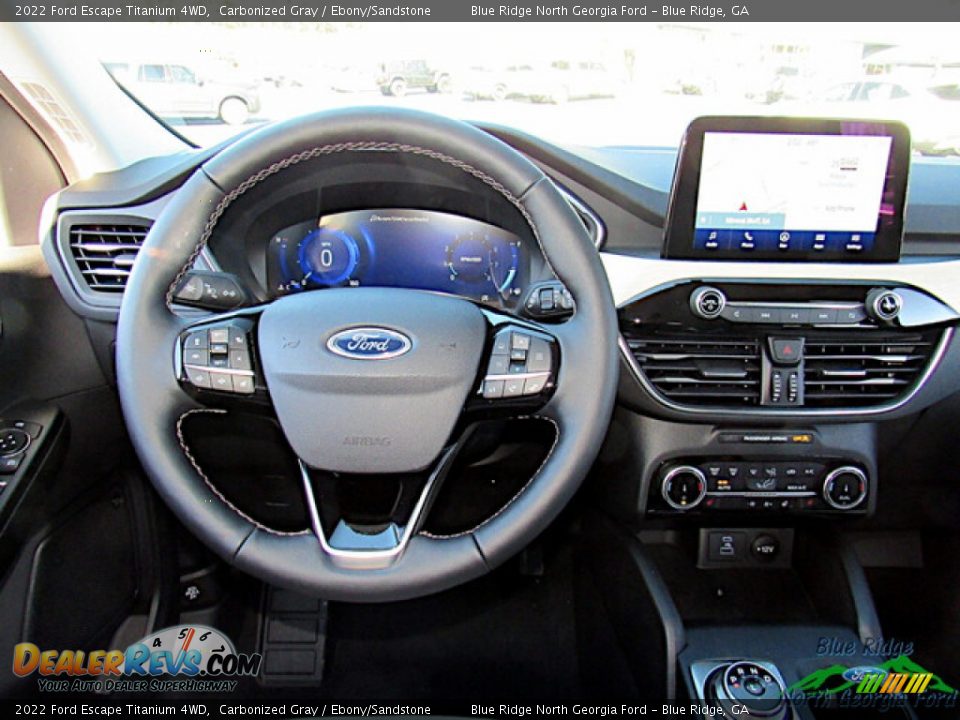 2022 Ford Escape Titanium 4WD Carbonized Gray / Ebony/Sandstone Photo #15