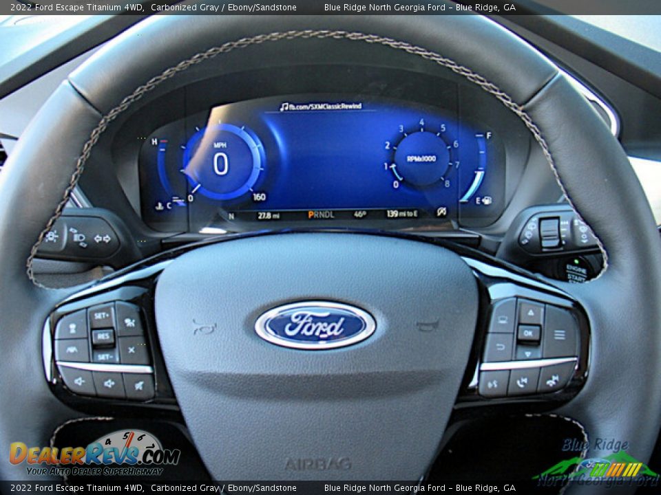 2022 Ford Escape Titanium 4WD Carbonized Gray / Ebony/Sandstone Photo #17