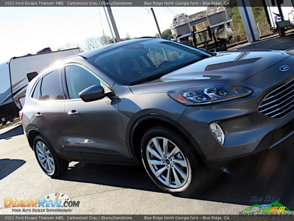 2022 Ford Escape Titanium 4WD Carbonized Gray / Ebony/Sandstone Photo #27