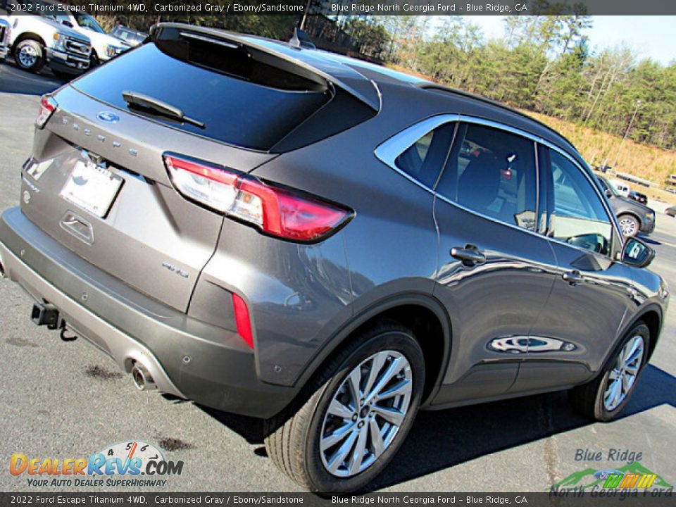 2022 Ford Escape Titanium 4WD Carbonized Gray / Ebony/Sandstone Photo #28