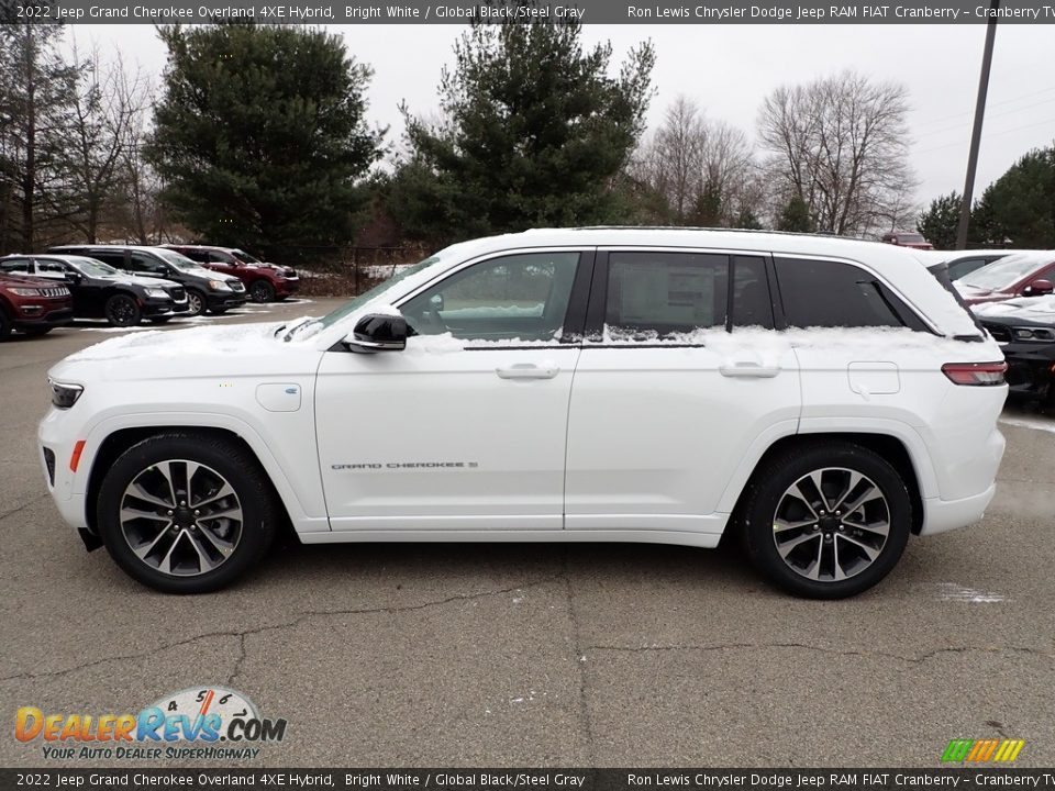 2022 Jeep Grand Cherokee Overland 4XE Hybrid Bright White / Global Black/Steel Gray Photo #2