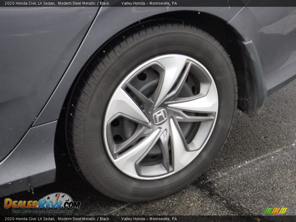 2020 Honda Civic LX Sedan Modern Steel Metallic / Black Photo #3
